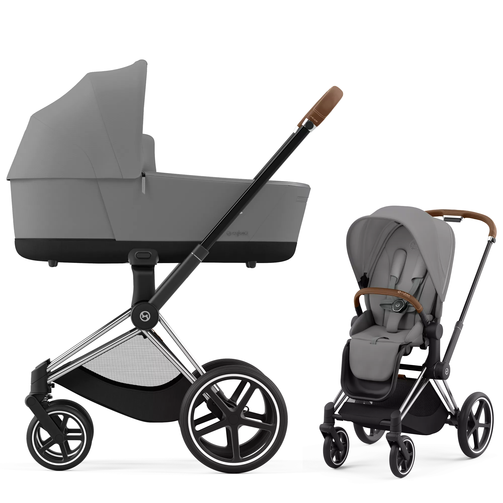 Cybex Priam 4.0 - 2w1 | Mirage Grey (Chrome Brown Frame)