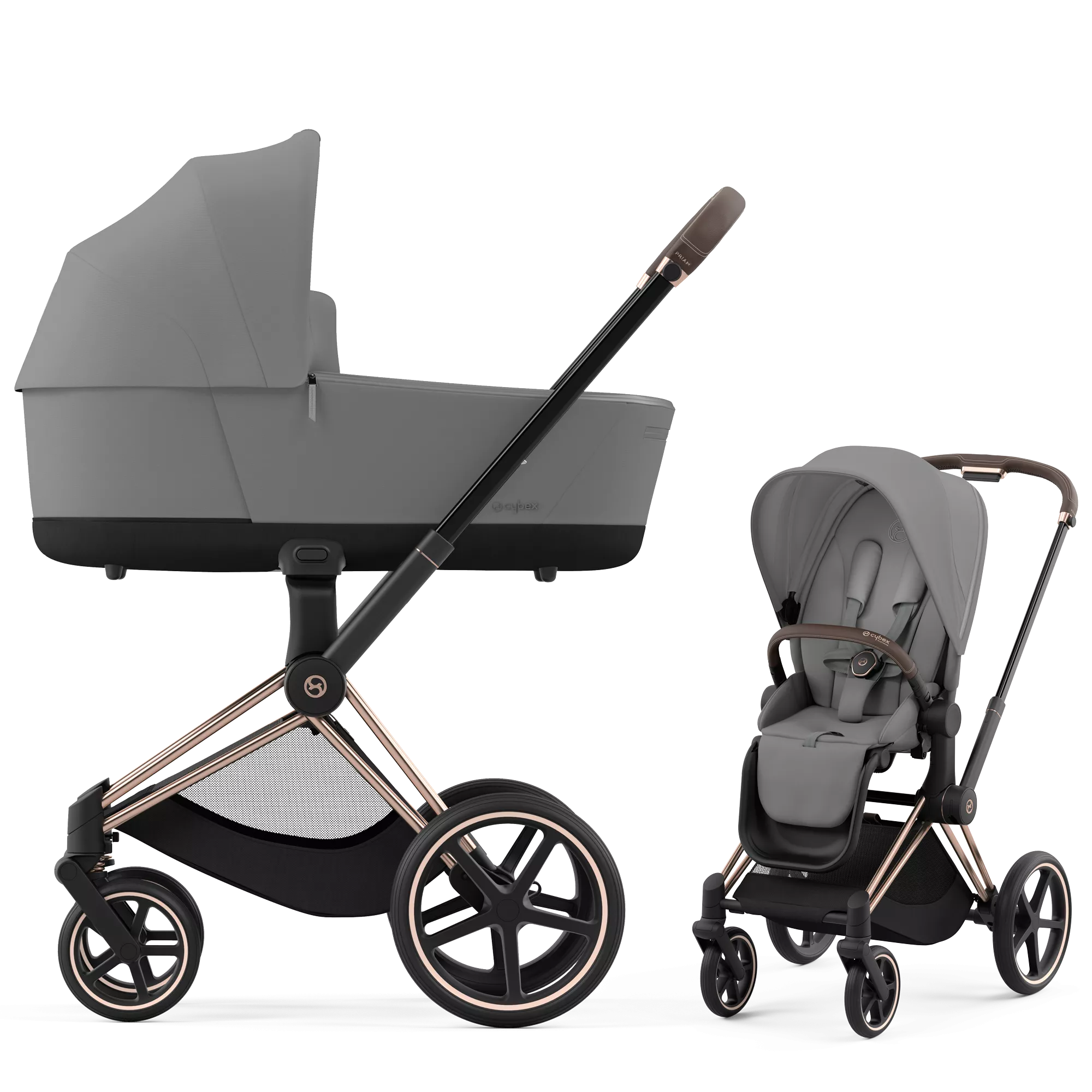 Cybex Priam 4.0 - 2w1 | Mirage Grey (Rosegold Frame)