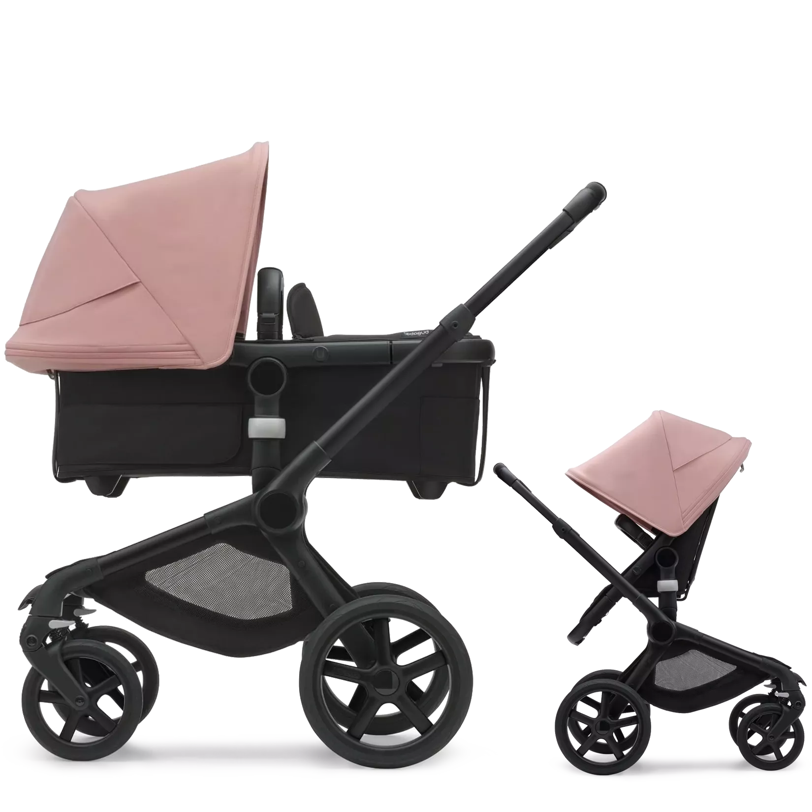 Bugaboo Fox 5 | Black-Midnight Black-Morning Pink