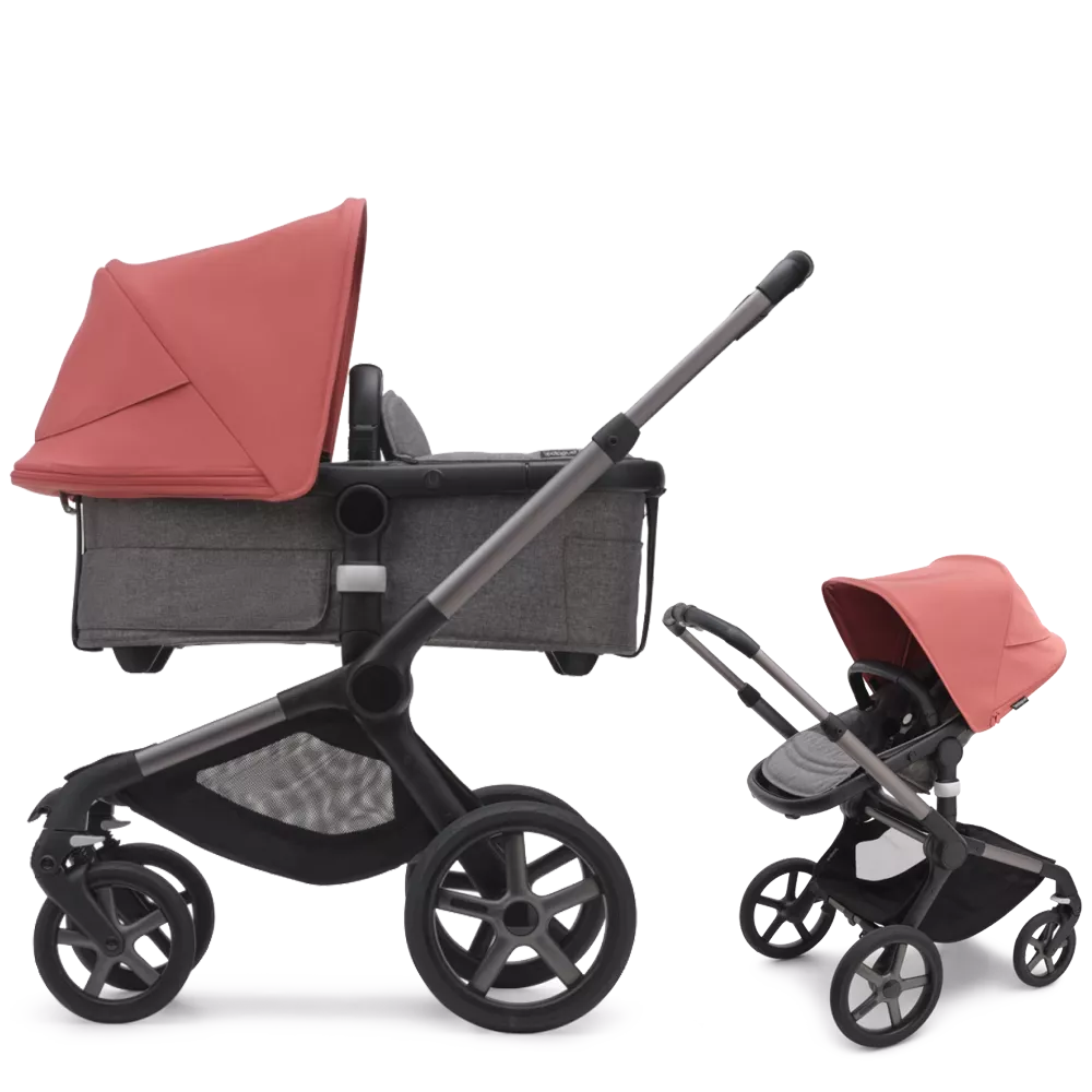 Bugaboo Fox 5 | Graphite-Grey Melange-Sunrise Red