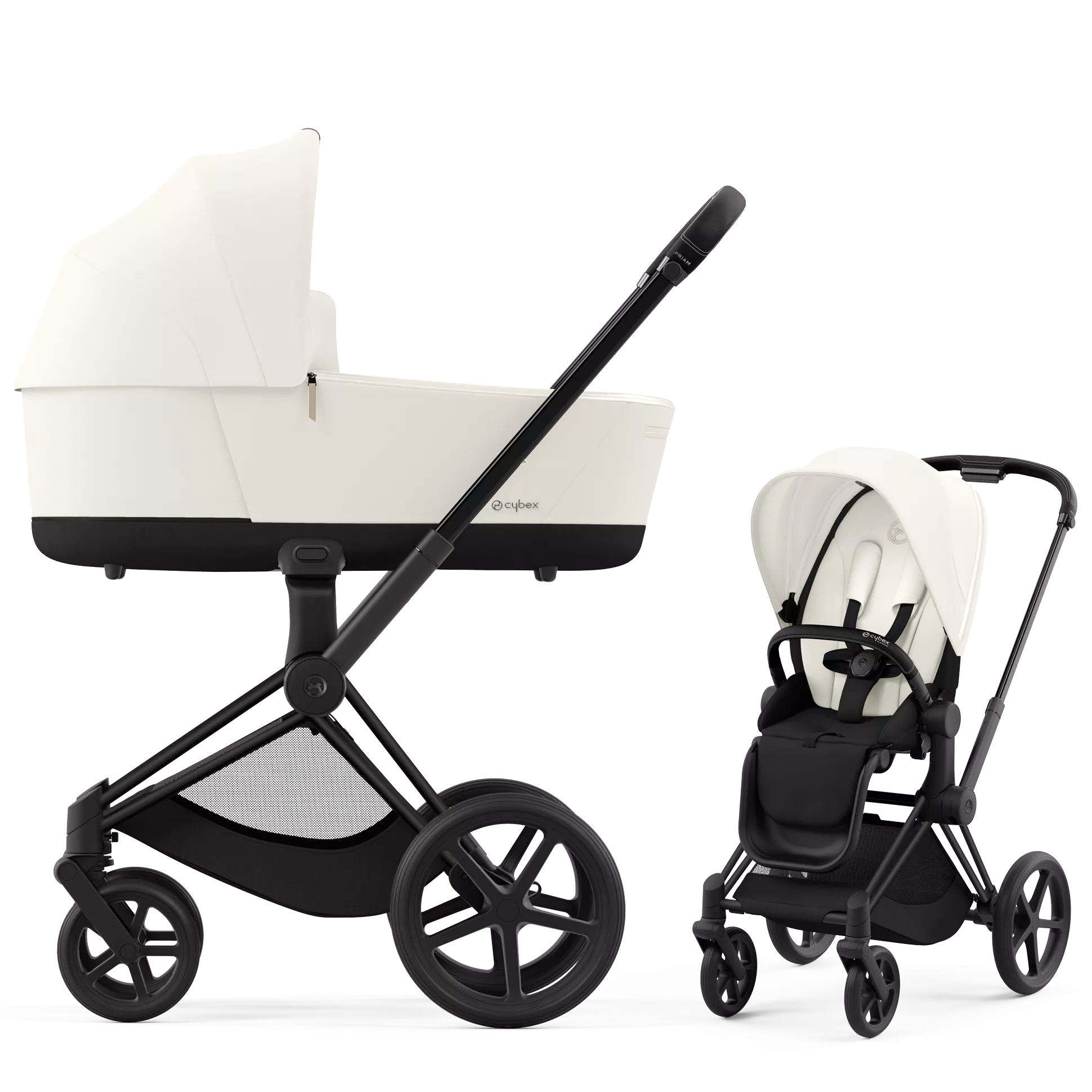 Cybex Priam 4.0 - 2w1 | Off White (Matt Black Frame)