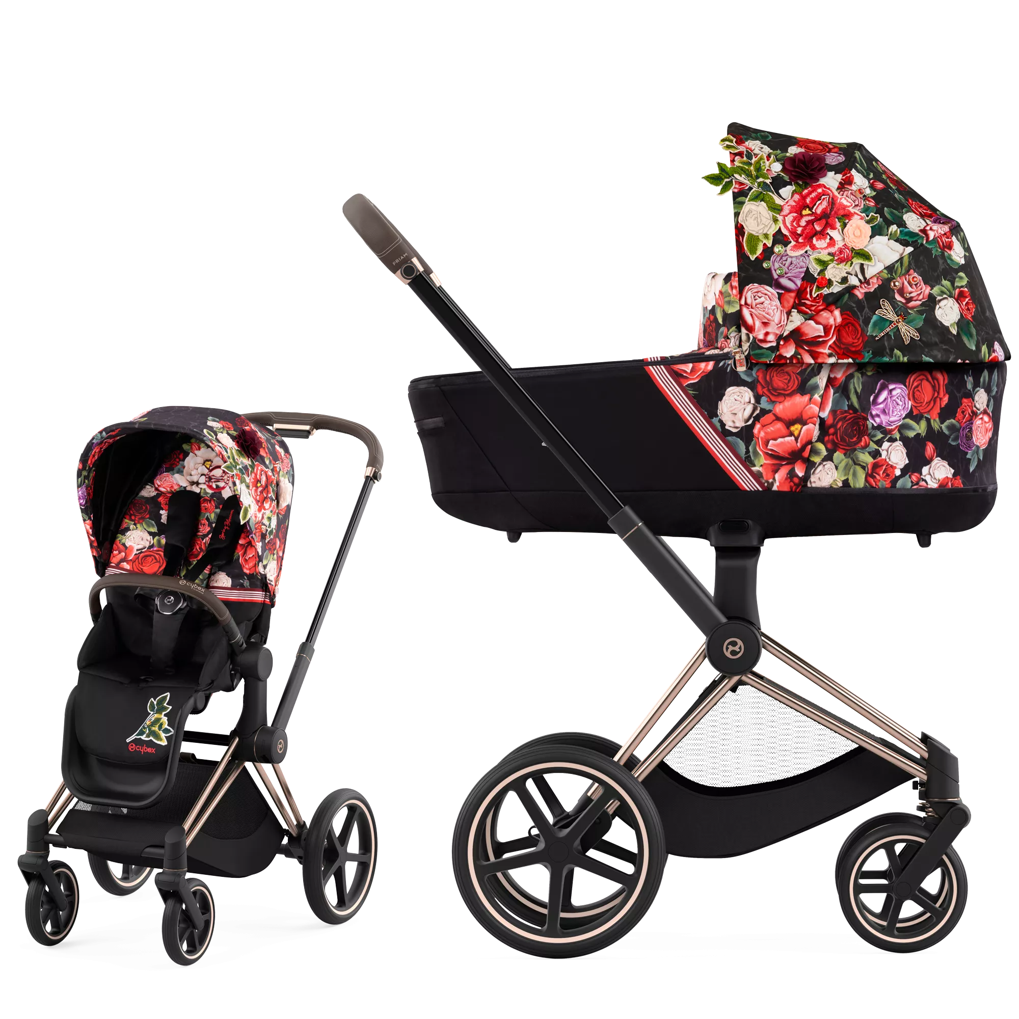 Cybex Priam 4.0 - 2w1 | Spring Blossom Dark - Fashion Collection