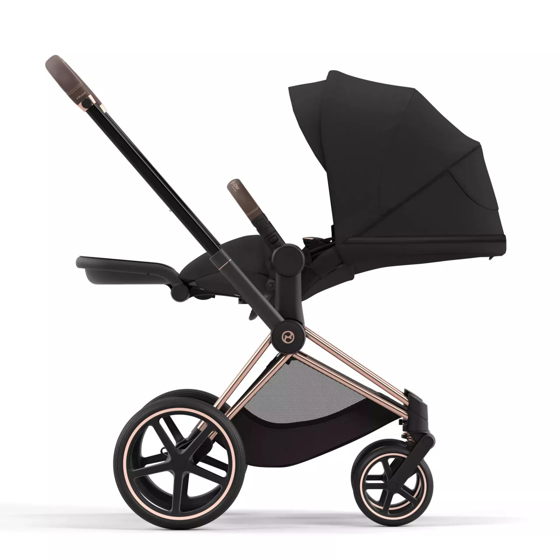 Cybex Priam 4.0 | Sepia Black (Rosegold Frame)