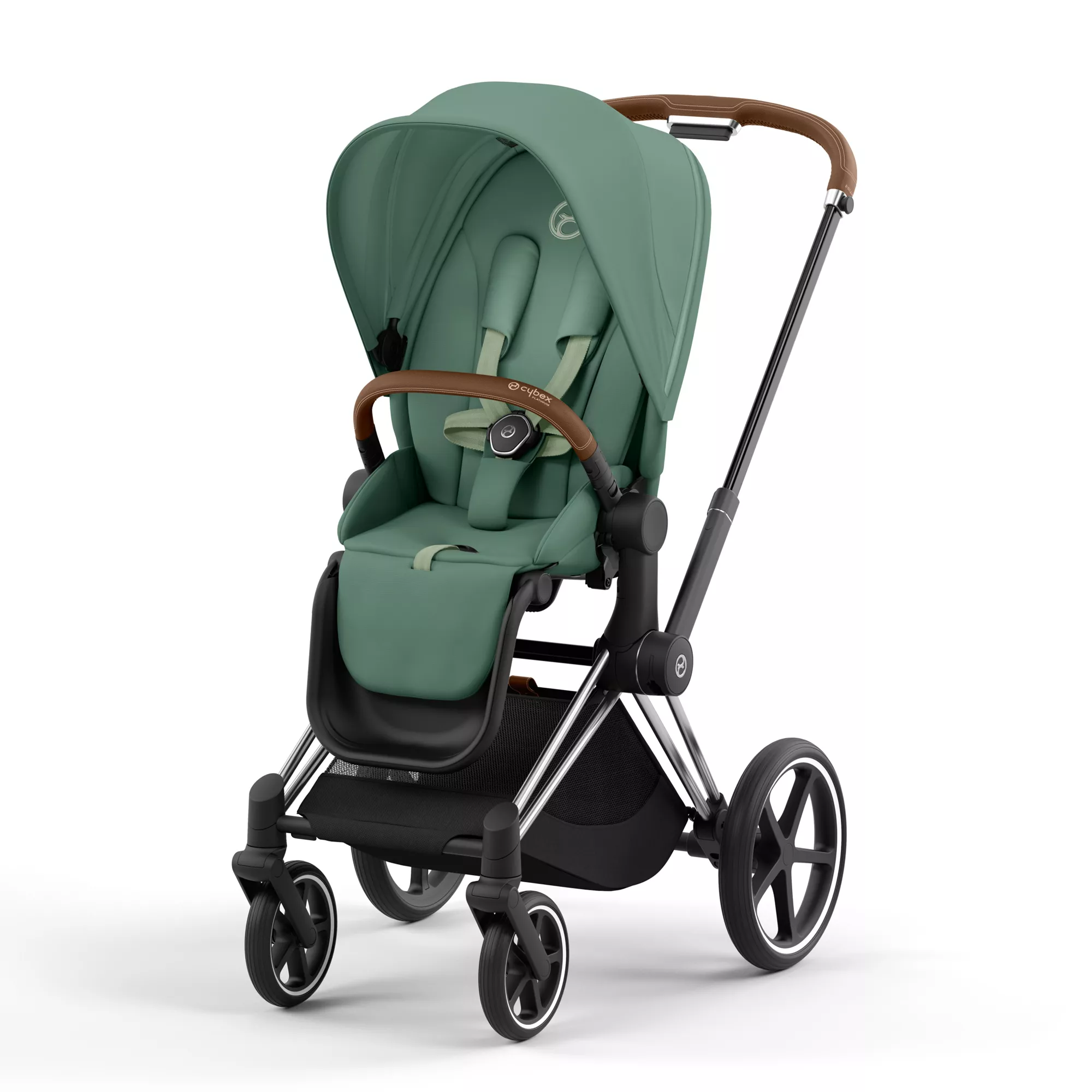 Cybex Priam 4.0 - 2w1 | Leaf Green (Chrome Brown Frame) Cybex Priam 4.0 - 2w1 | Leaf Green (Chrome Brown Frame)