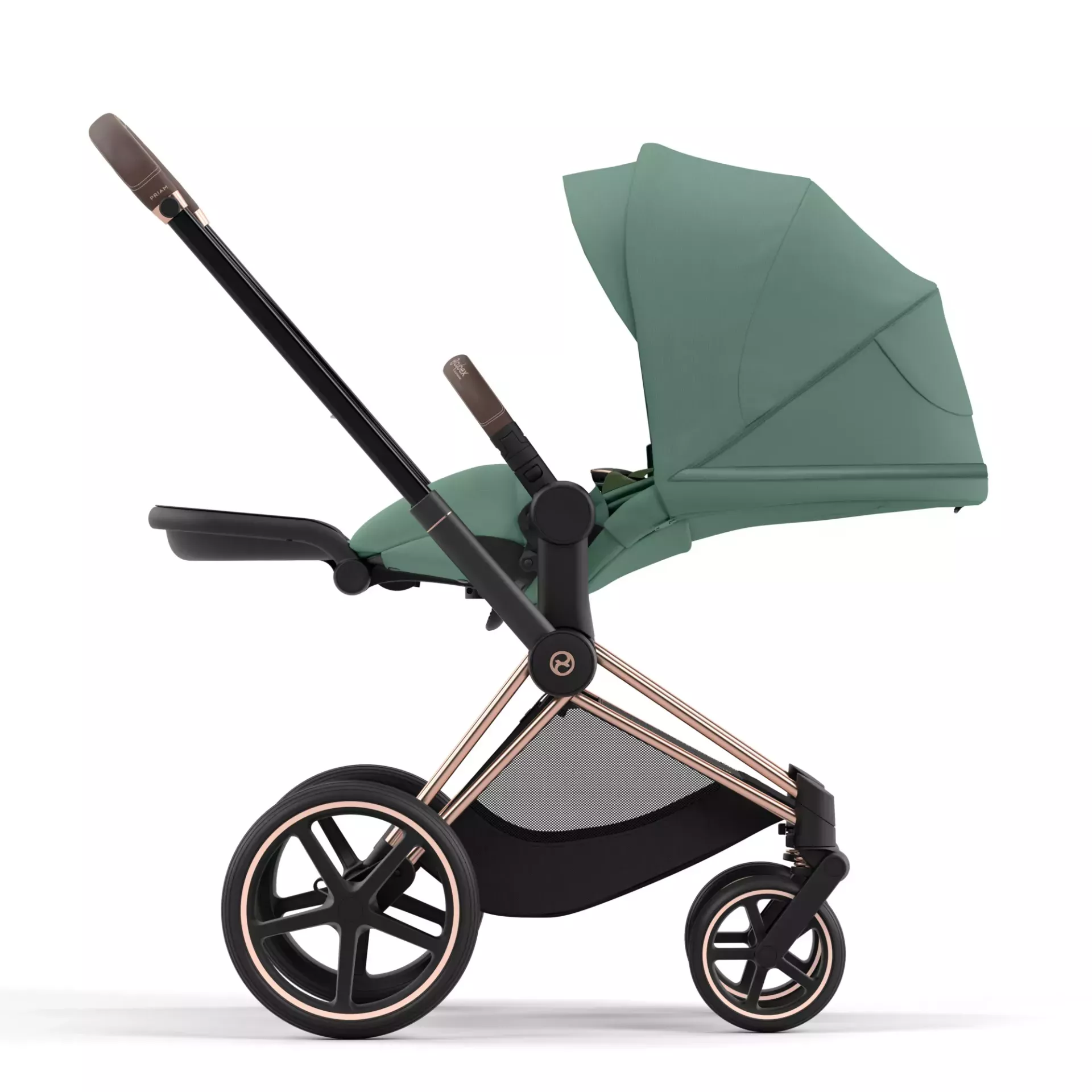 Cybex Priam 4.0 | Leaf Green (Rosegold Frame)