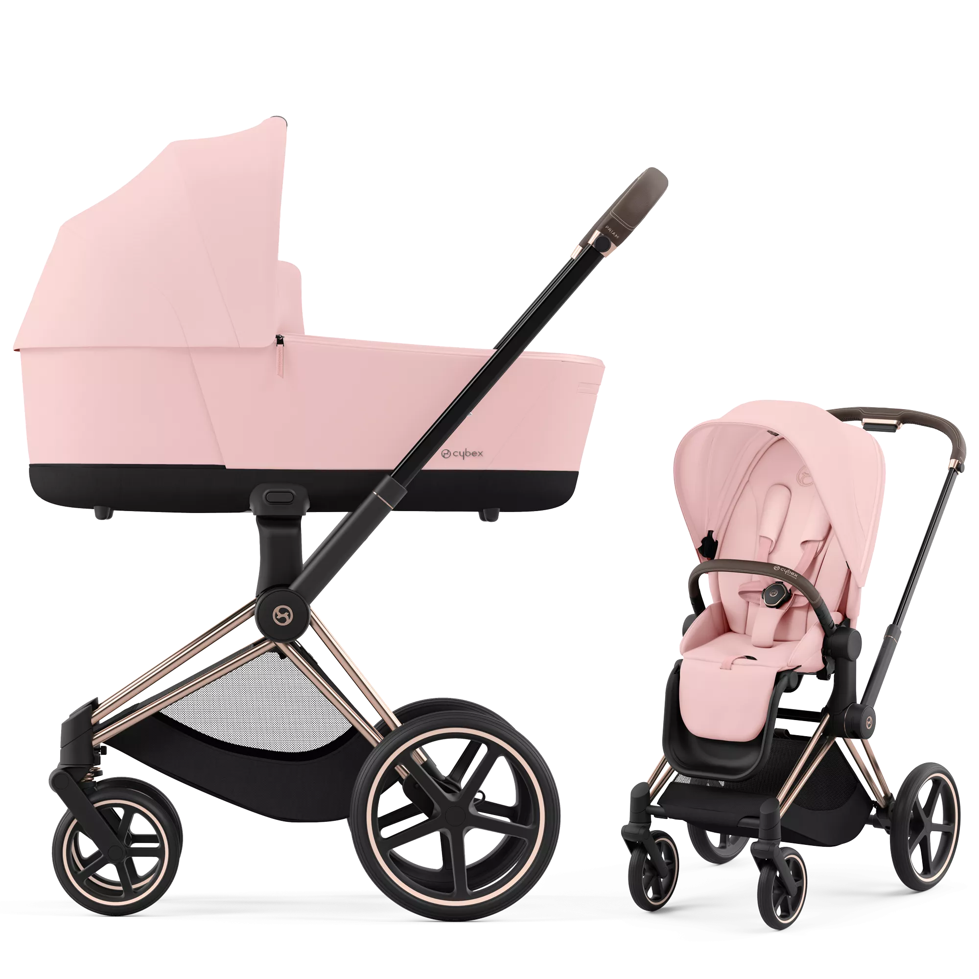 Cybex Priam 4.0 - 2w1 | Peach Pink (Rosegold Frame)
